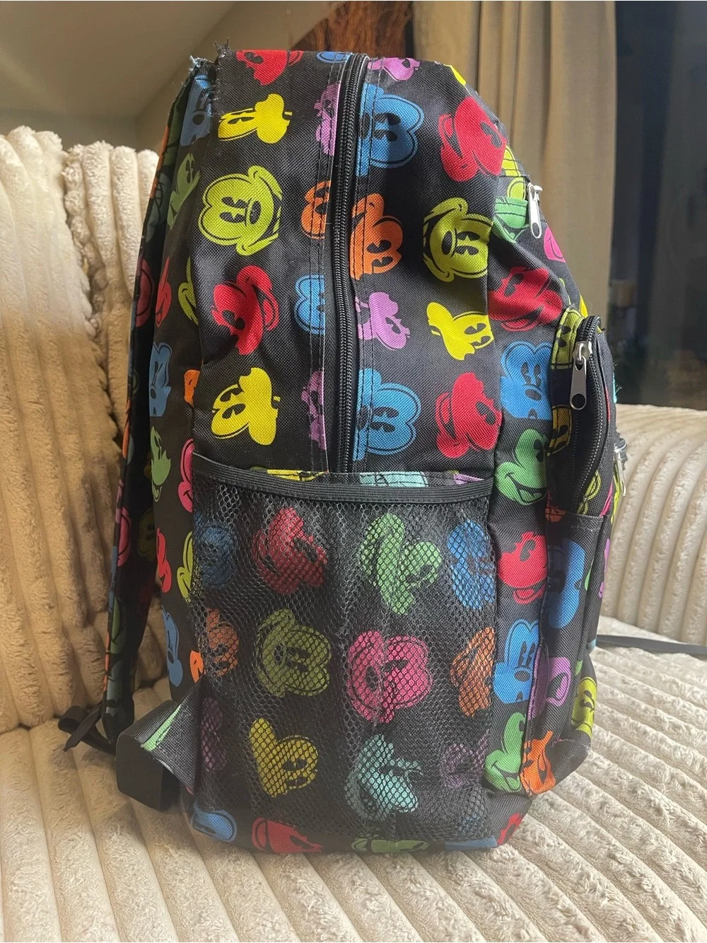 Disney Parks Walt Disney World Mickey Mouse Faces Backpack Multicolor